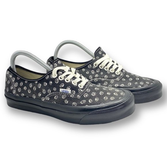 Vans Vault OG Authentic LX swirl black shoes sneakers Mens size 9 / women's 10.5 - Picture 1 of 8